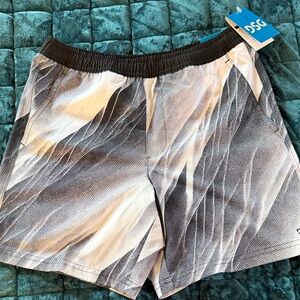 DSG Black and White Boys' Athletic Shorts